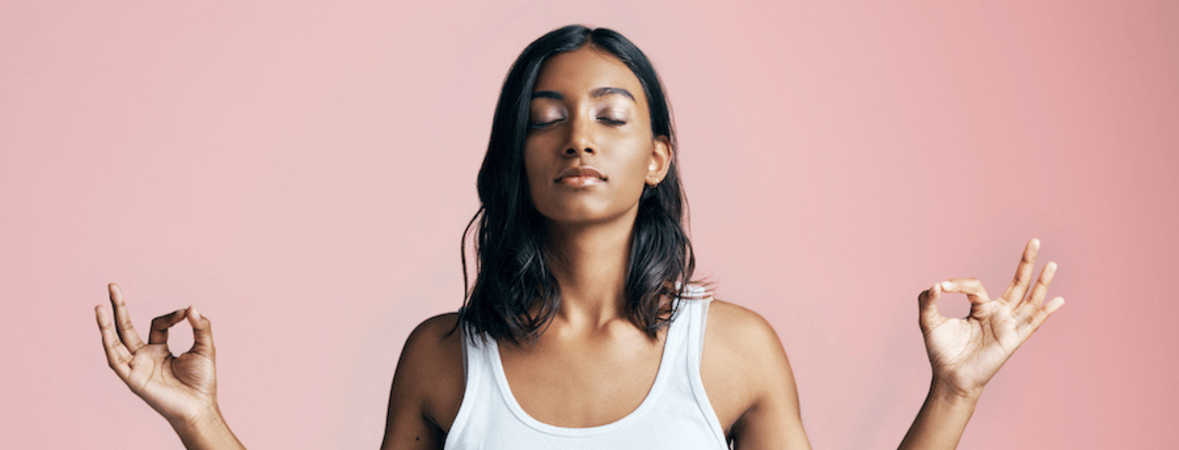 woman meditating