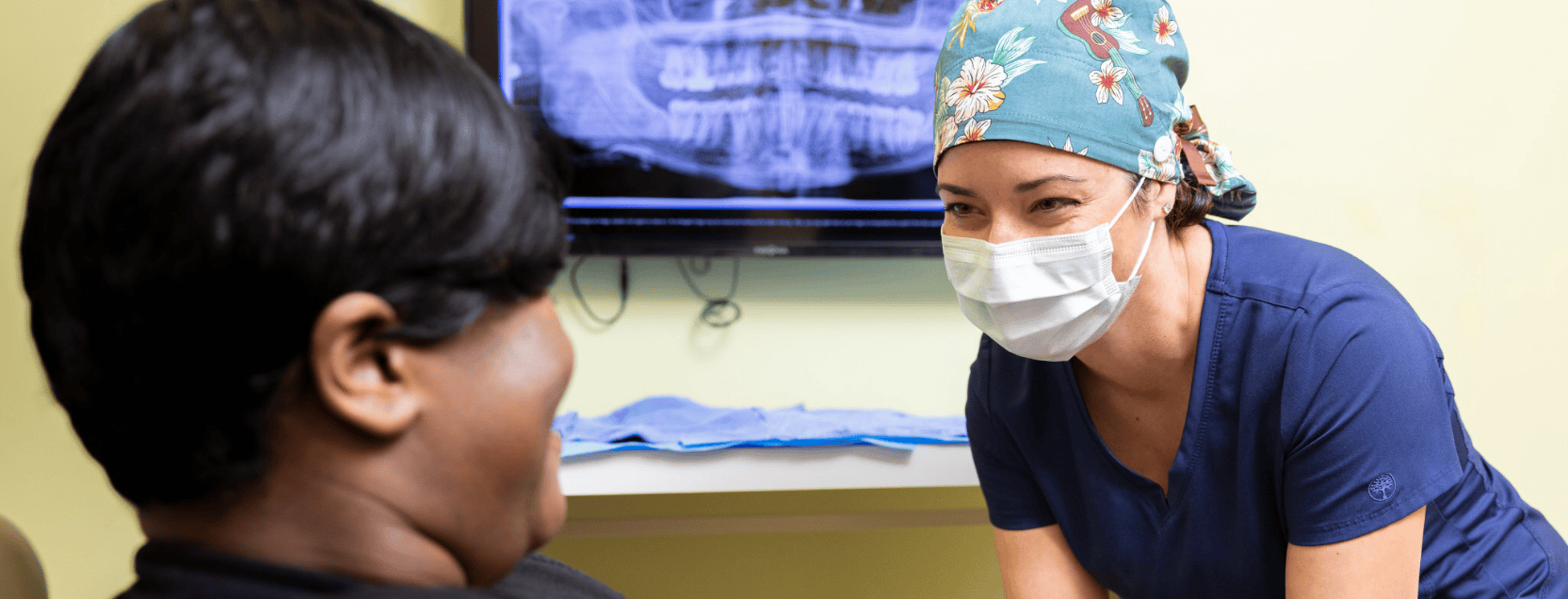 doctor talking to patient